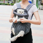 Doglemi Pet Outing Backpack Dog Shoulder Chest Bag Breathable Mesh Dog Cat Bag
